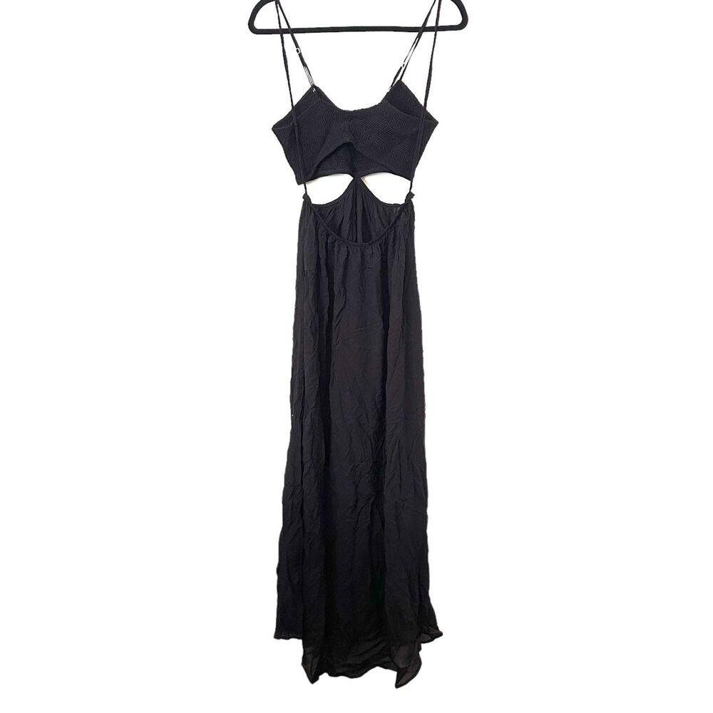 INDAH Innocence Solid Smocked Maxi Dress Sz Medium - Picture 4 of 7